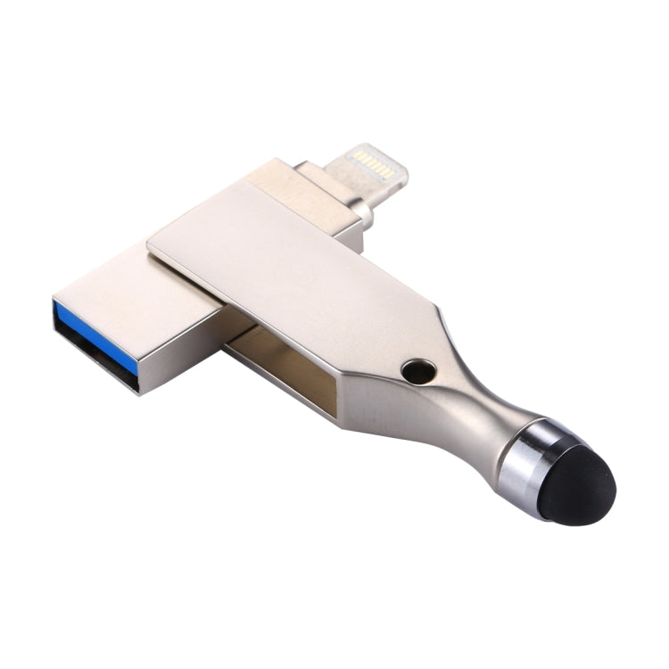 easyflash RQW-10E 2合1U盤帶觸控筆 USB 2.0&8 Pin 128GB