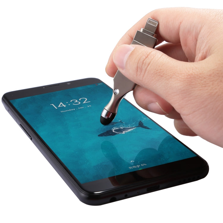 easyflash RQW-10E 2合1U盤帶觸控筆 USB 2.0&8 Pin 16GB