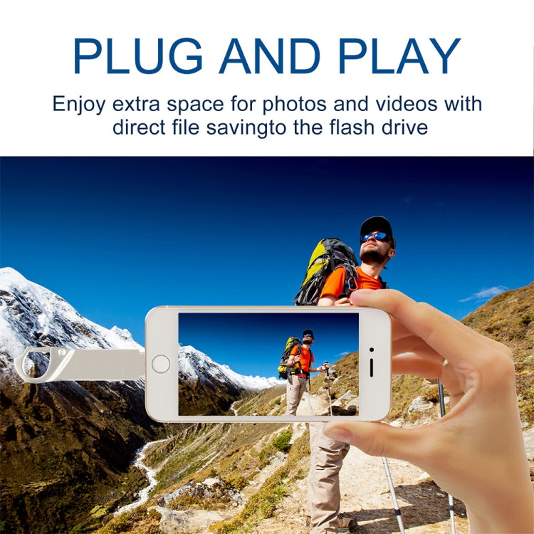 easyflash RQW-10F 2合1鑰匙扣U盤 USB 2.0&8 Pin 128GB
