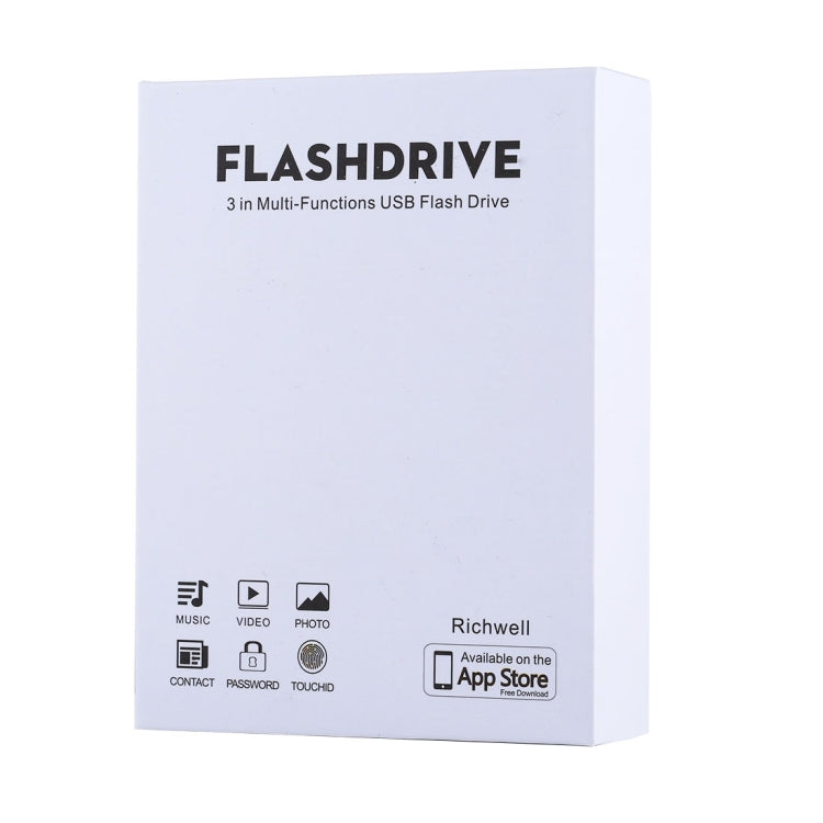 FLASHDRIVE RQW-18S 8 Pin多功能U盤帶USB/micro USB轉micro USB線 16GB