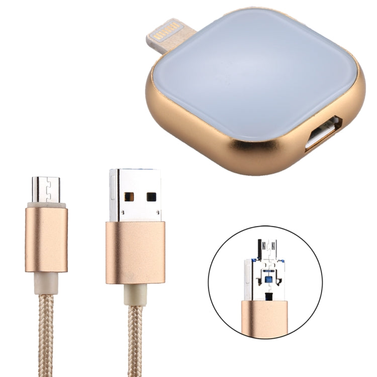 FLASHDRIVE RQW-18S 8 Pin多功能U盤帶USB/micro USB轉micro USB線 16GB