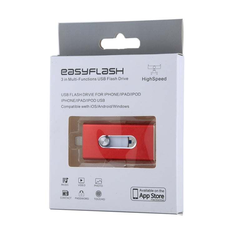 easyflash RQW-02 3合1U盤 USB 2.0&8 Pin&Micro USB 32GB