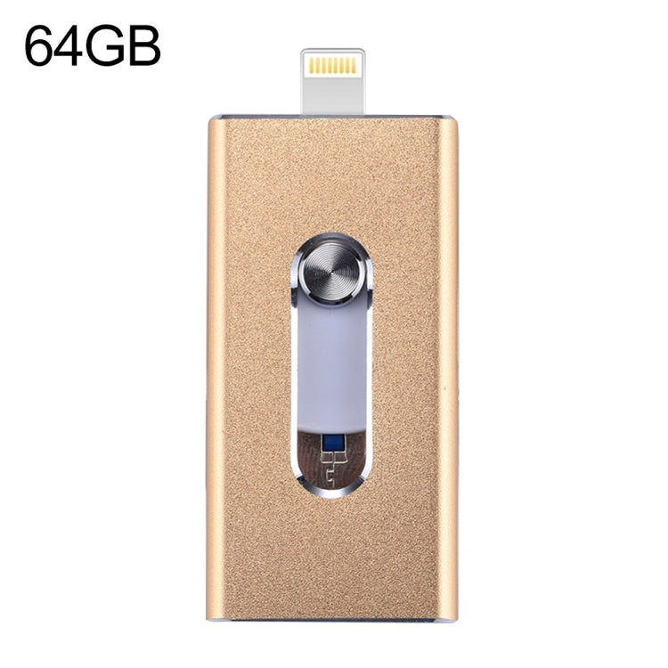 easyflash RQW-02 3合1U盤 USB 2.0&8 Pin&Micro USB 64GB