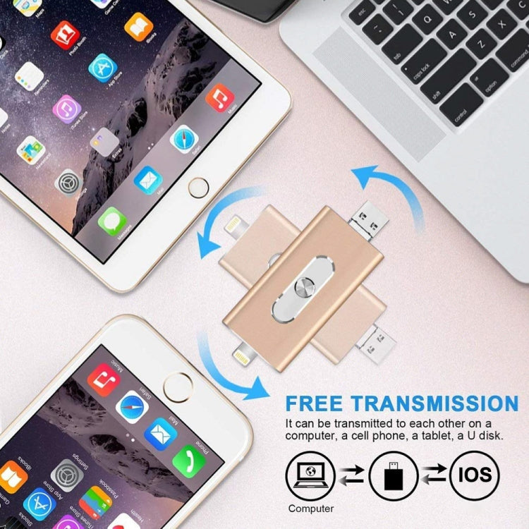 easyflash RQW-02 3合1U盤 USB 2.0&8 Pin&Micro USB 64GB