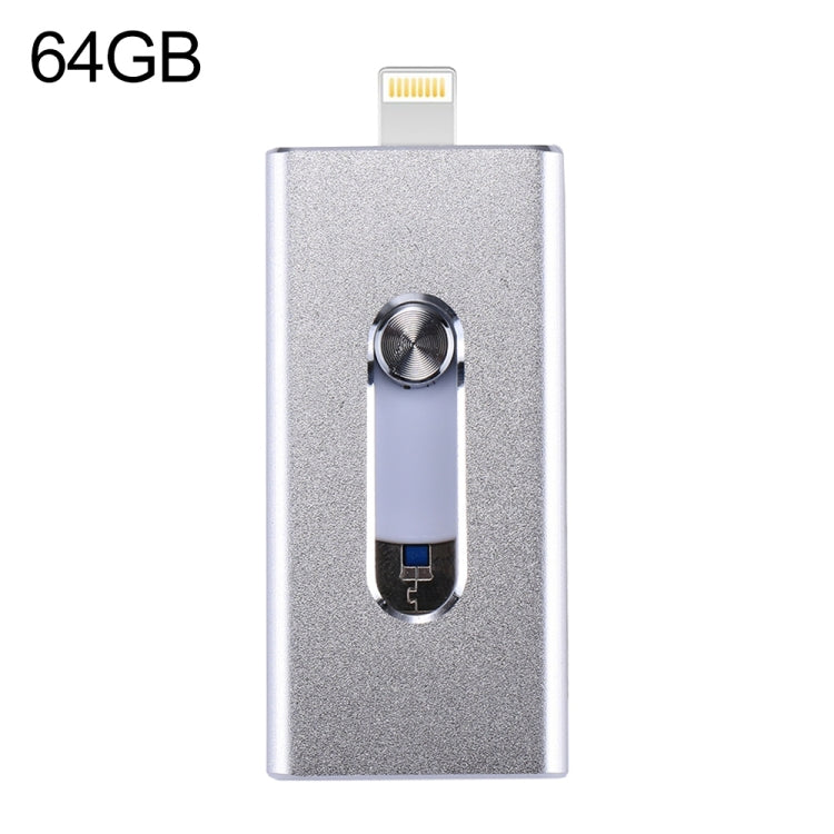 easyflash RQW-02 3合1U盤 USB 2.0&8 Pin&Micro USB 64GB