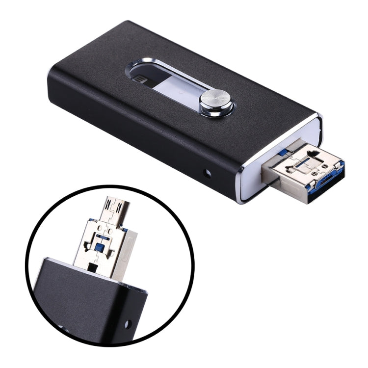 easyflash RQW-02 3合1U盤 USB 2.0&8 Pin&Micro USB 128GB