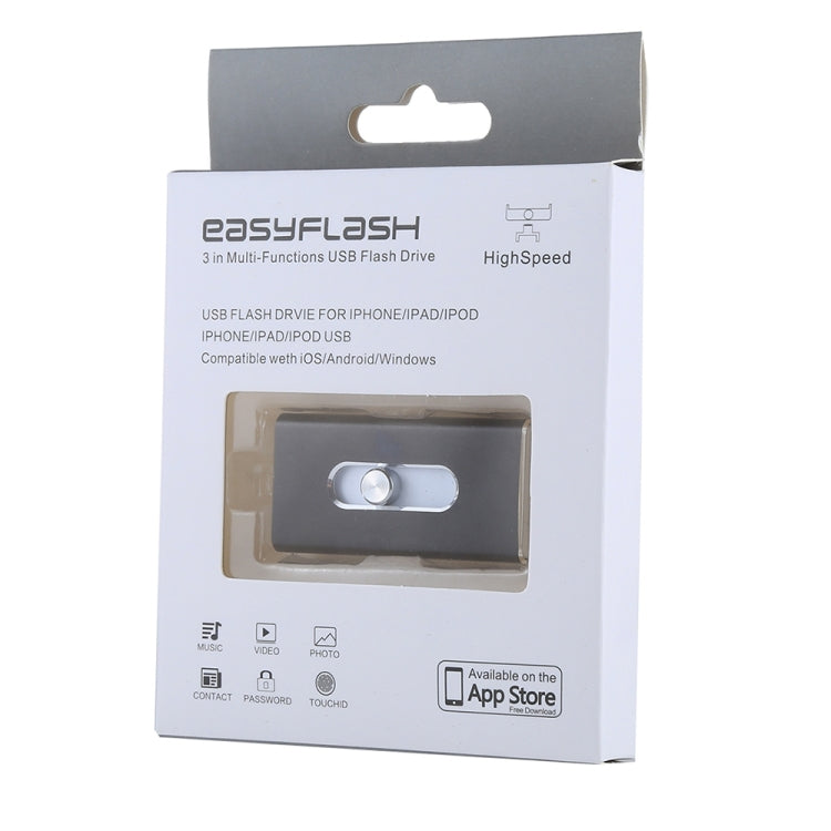 easyflash RQW-02 3合1U盤 USB 2.0&8 Pin&Micro USB 128GB