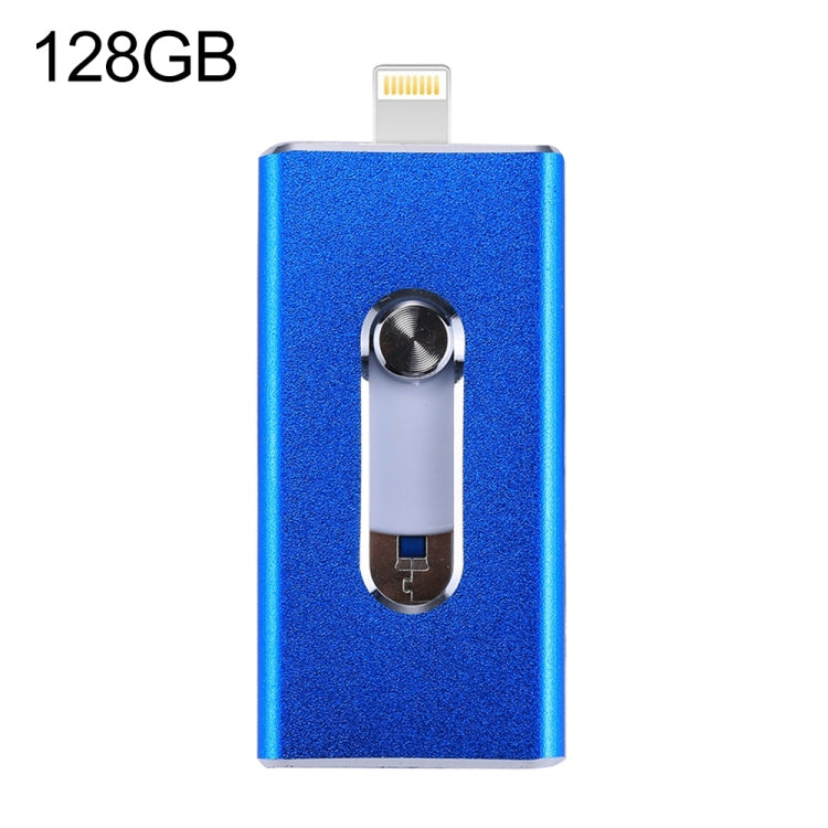 easyflash RQW-02 3合1U盤 USB 2.0&8 Pin&Micro USB 128GB
