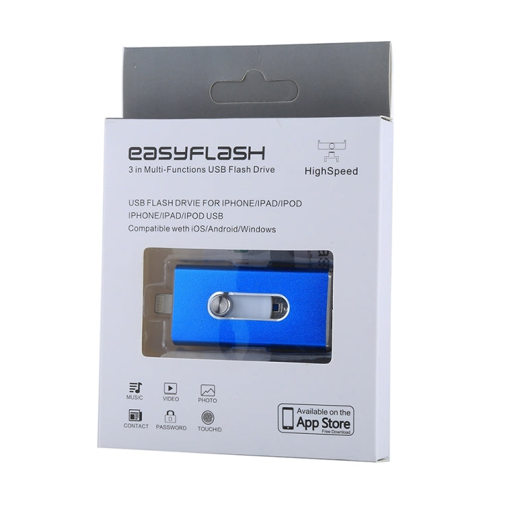 easyflash RQW-02 3合1U盤 USB 2.0&8 Pin&Micro USB 128GB