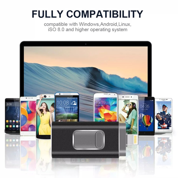 easyflash RQW-01B 3合1U盤 USB 2.0&8 Pin&Micro USB 64GB