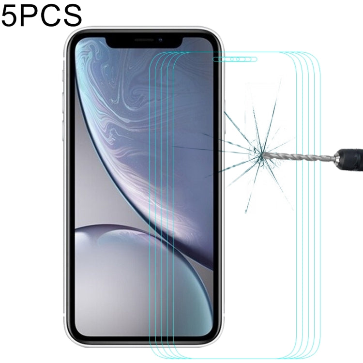 5個裝恩凱 草帽王子  適用於iPhone XR 0.26mm 9H 2.5D弧邊鋼化玻璃膜