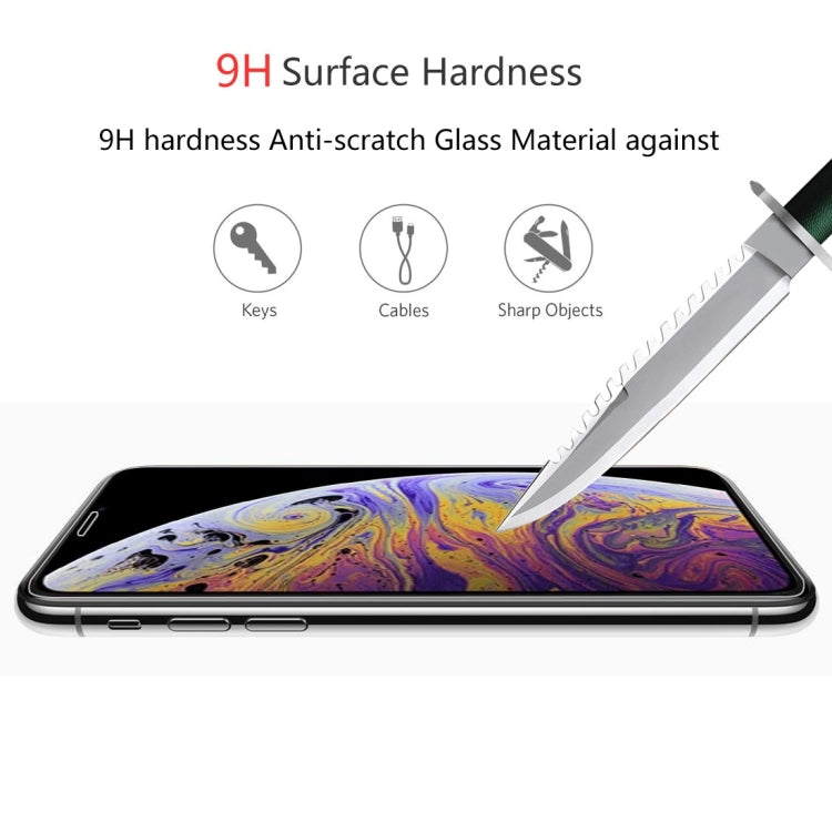 2個裝 恩凱 草帽王子 適用於iPhone 11 Pro Max / XS Max 0.26mm 9H 2.5D弧邊鋼化玻璃膜