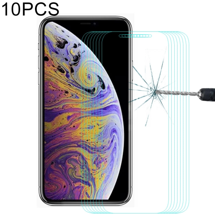 10個裝 恩凱 草帽王子 適用於iPhone 11 Pro Max / XS Max 0.26mm 9H 2.5D弧邊鋼化玻璃膜