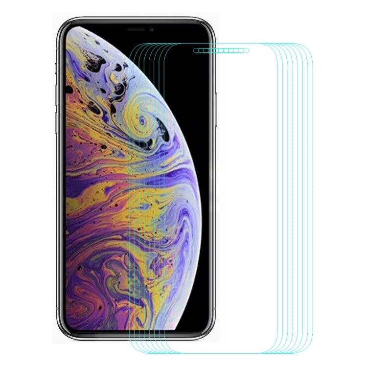 10個裝 恩凱 草帽王子 適用於iPhone 11 Pro Max / XS Max 0.26mm 9H 2.5D弧邊鋼化玻璃膜