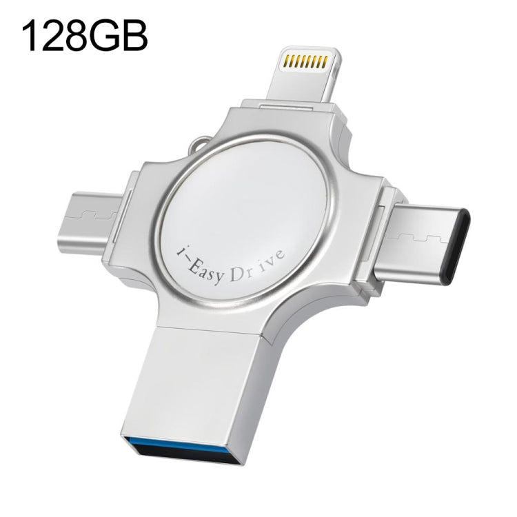 easyflash RQW-11S 4合1U盤 USB2.0&8 Pin&Micro USB&Type-C 128GB