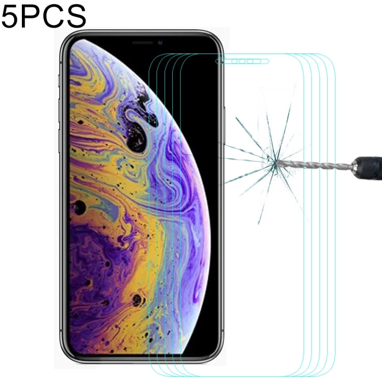 5個裝恩凱 草帽王子  適用於iPhone 11 Pro / XS / X 0.26mm 9H 2.5D弧邊鋼化玻璃膜