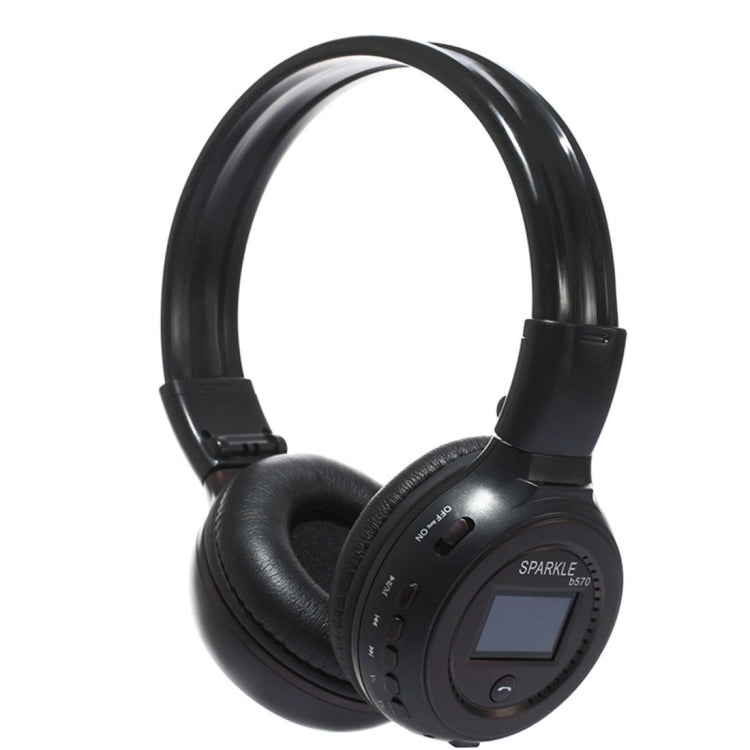 狂熱者 B570 頭戴式線控藍牙耳機 LED彩屏 帶3.5mm音頻口/高清麥克風/FM 最大支持32GB 內存卡