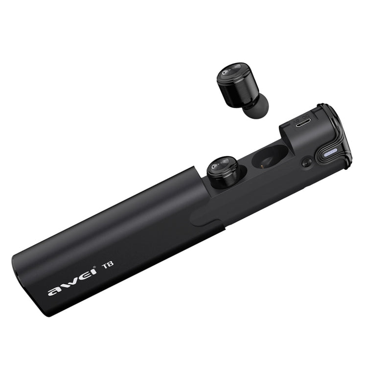 AWEI T8 迷你二合一立體聲藍牙耳機帶移動電源