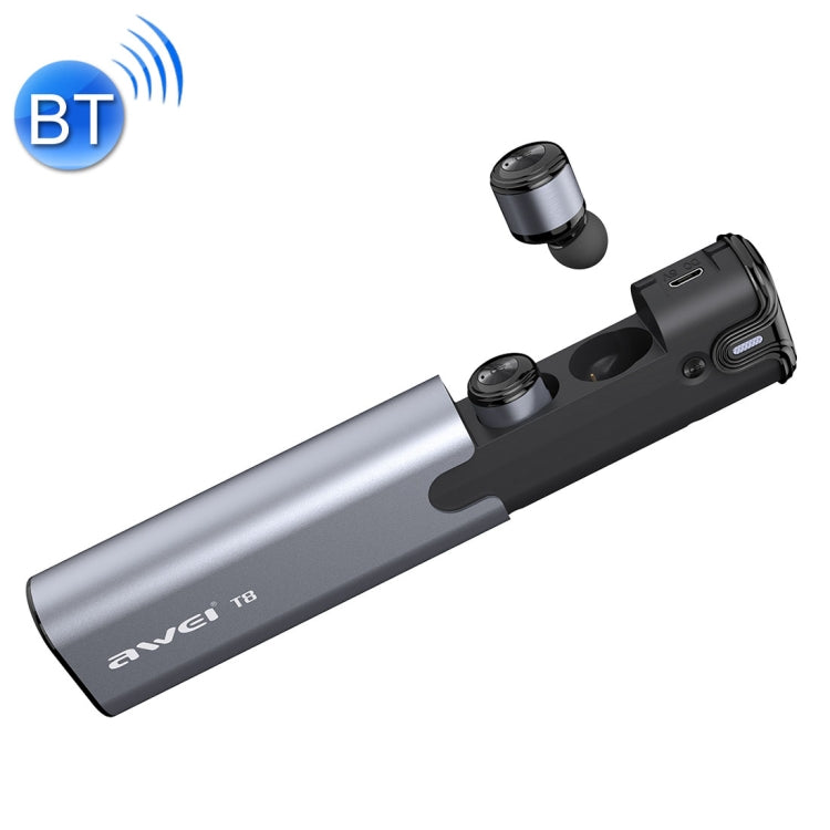 AWEI T8 迷你二合一立體聲藍牙耳機帶移動電源