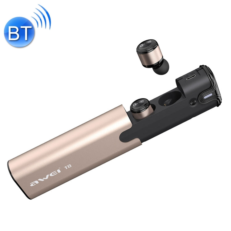 AWEI T8 迷你二合一立體聲藍牙耳機帶移動電源