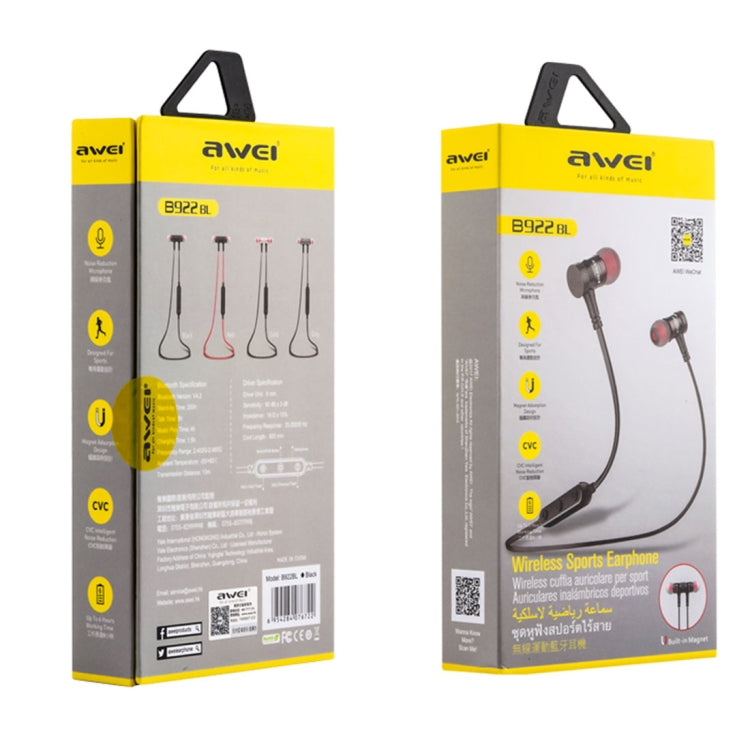 AWEI B922BL無線運動藍牙耳機
