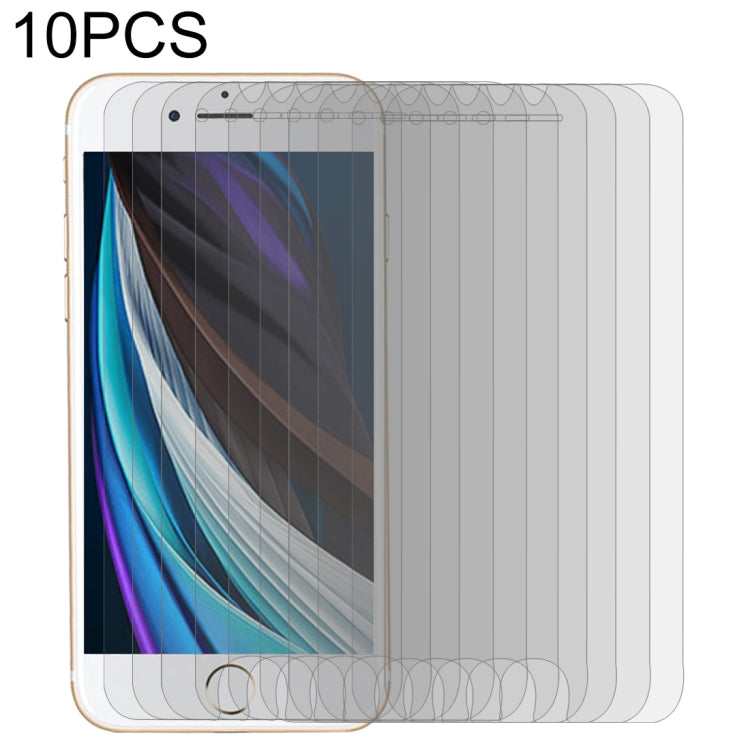 適用於 iPhone SE 2022 / SE 2020 10pcs 半屏大弧邊鋼化玻璃保護膜