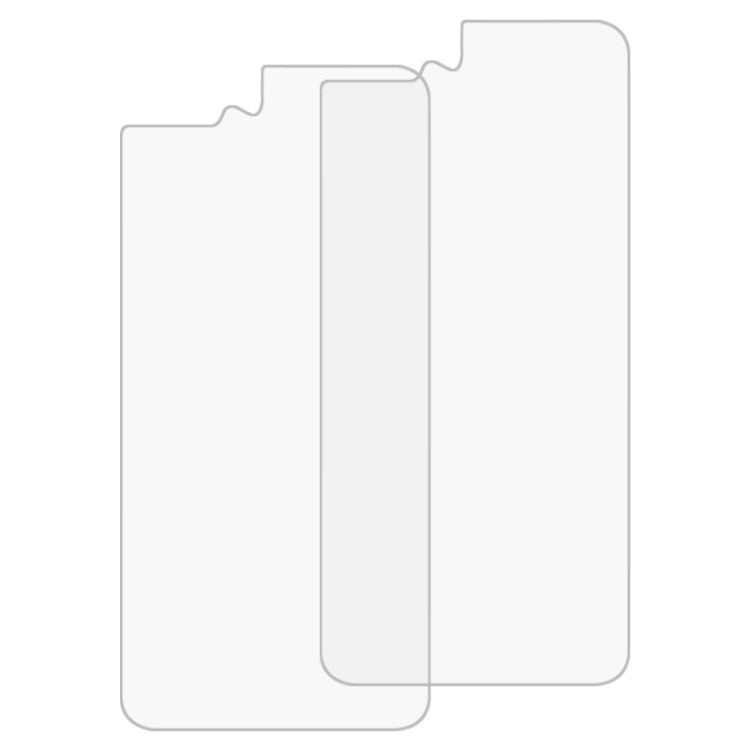 2片裝 適用於iPhone 8 Plus & 7 Plus 后膜 0.3mm 9H硬度2.5D弧邊防爆優質鋼化膜后膜