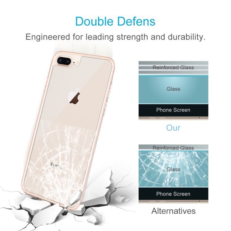 適用於iPhone 8 Plus & 7 Plus 后膜 0.3mm 9H硬度2.5D弧邊防爆優質鋼化膜后膜