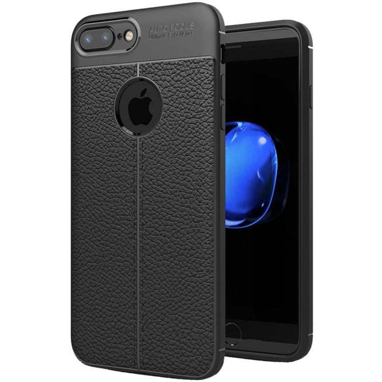 適用於蘋果iPhone 8 Plus & 7 Plus 荔枝紋TPU手機保護殼