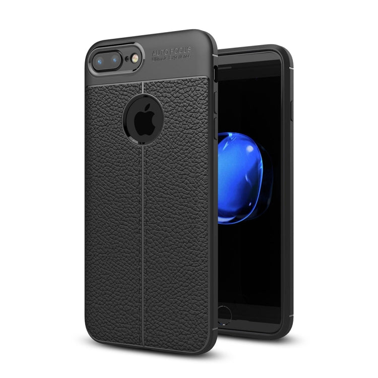 適用於蘋果iPhone 8 Plus & 7 Plus 荔枝紋TPU手機保護殼