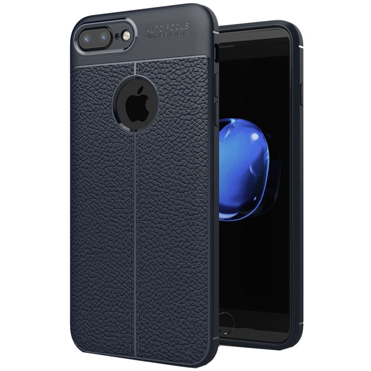 適用於蘋果iPhone 8 Plus & 7 Plus 荔枝紋TPU手機保護殼
