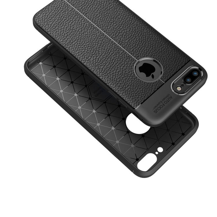 適用於蘋果iPhone 8 Plus & 7 Plus 荔枝紋TPU手機保護殼
