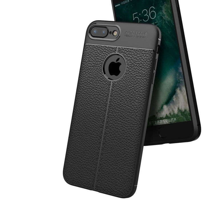 適用於蘋果iPhone 8 Plus & 7 Plus 荔枝紋TPU手機保護殼