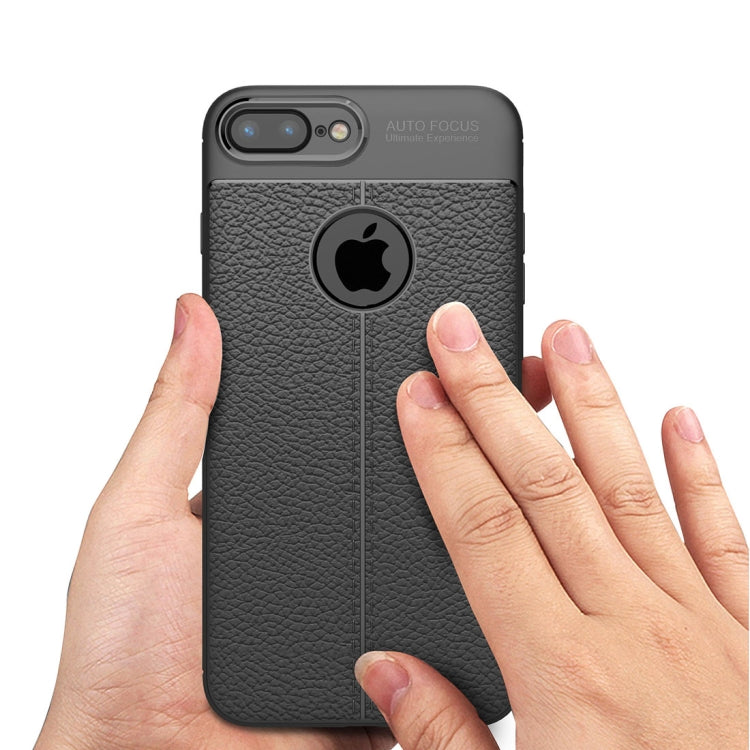 適用於蘋果iPhone 8 Plus & 7 Plus 荔枝紋TPU手機保護殼