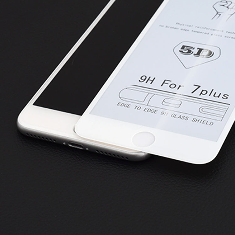 25片裝 適用於iPhone 7 Plus / 8 Plus 9H 5D全屏全膠大弧邊鋼化貼膜