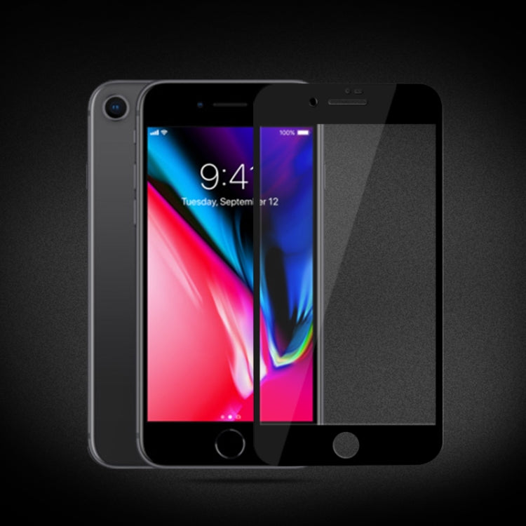 mocolo 適用於iPhone 8 Plus & 7 Plus 0.33mm 9H 2.5D絲印全屏鋼化玻璃保護膜
