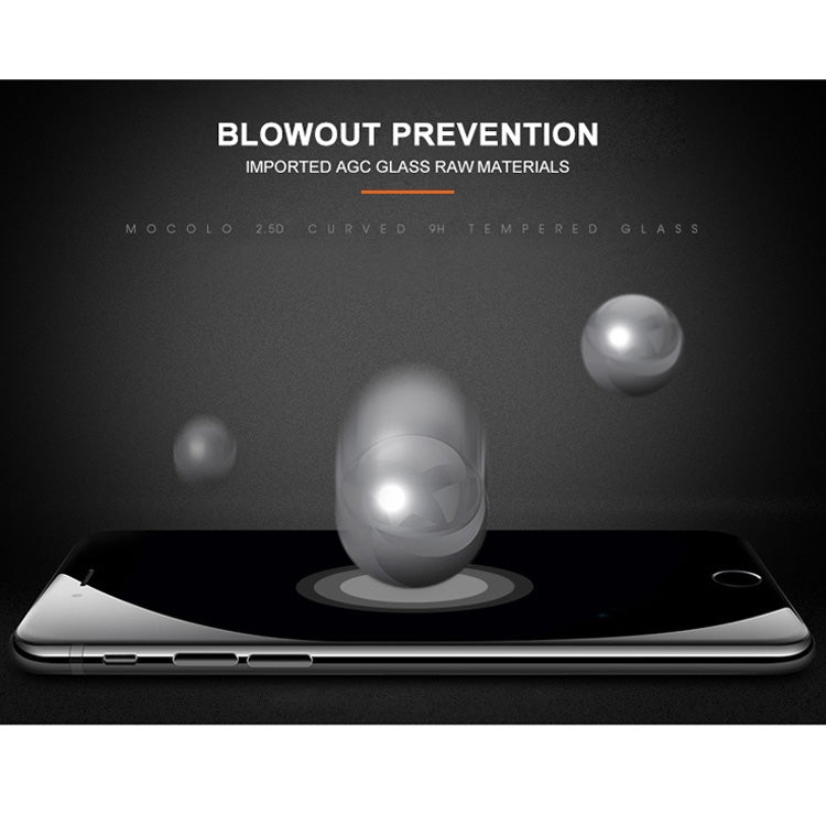 mocolo 適用於iPhone 8 Plus & 7 Plus 0.33mm 9H 2.5D絲印全屏鋼化玻璃保護膜