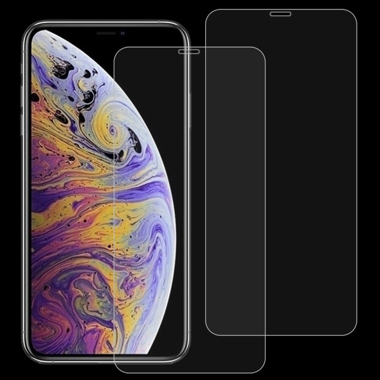 2pcs  適用於iPhone XS Max 9H 2.5D弧邊鋼化玻璃膜