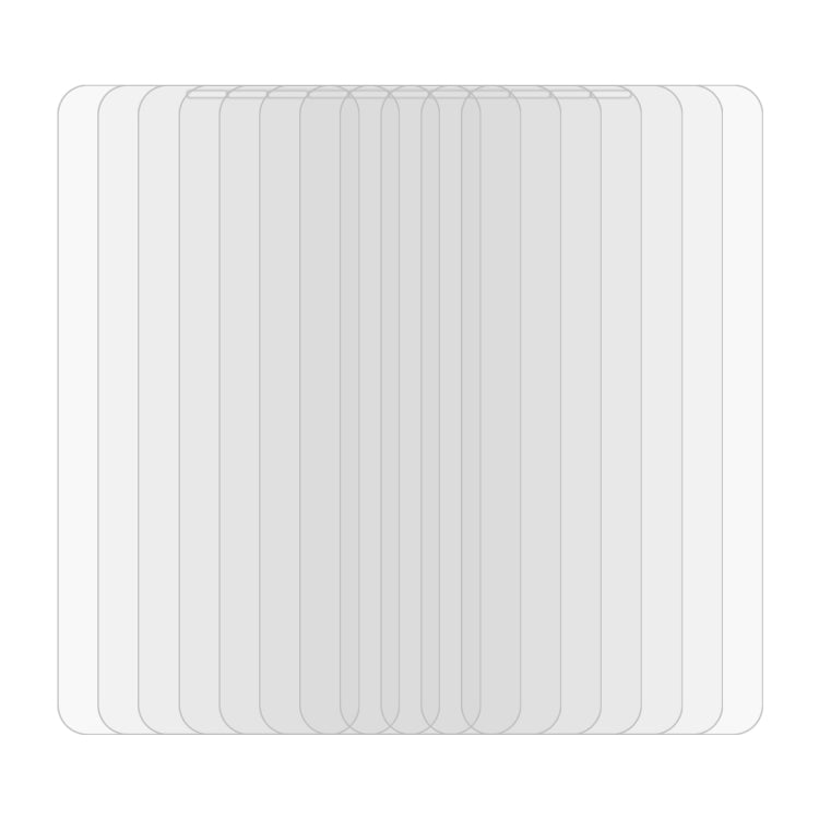 10pcs 適用於iPhone XS Max 9H 2.5D弧邊鋼化玻璃膜