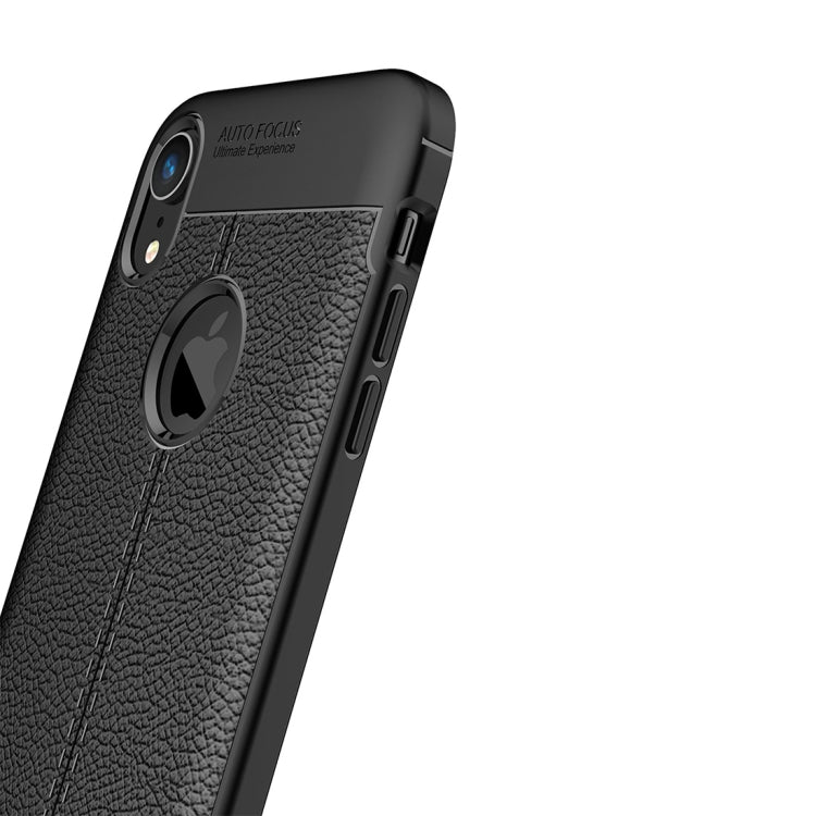 適用於iPhone X / XS 荔枝紋TPU保護殼