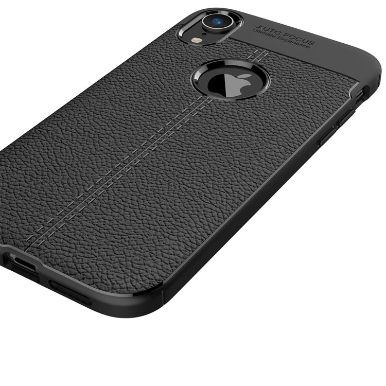 適用於iPhone X / XS 荔枝紋TPU保護殼