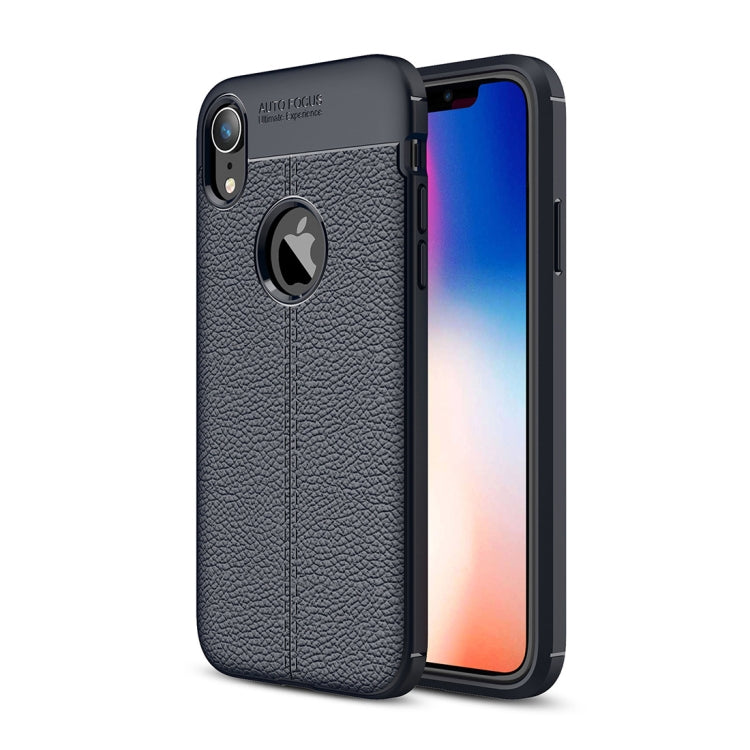 適用於iPhone X / XS 荔枝紋TPU保護殼