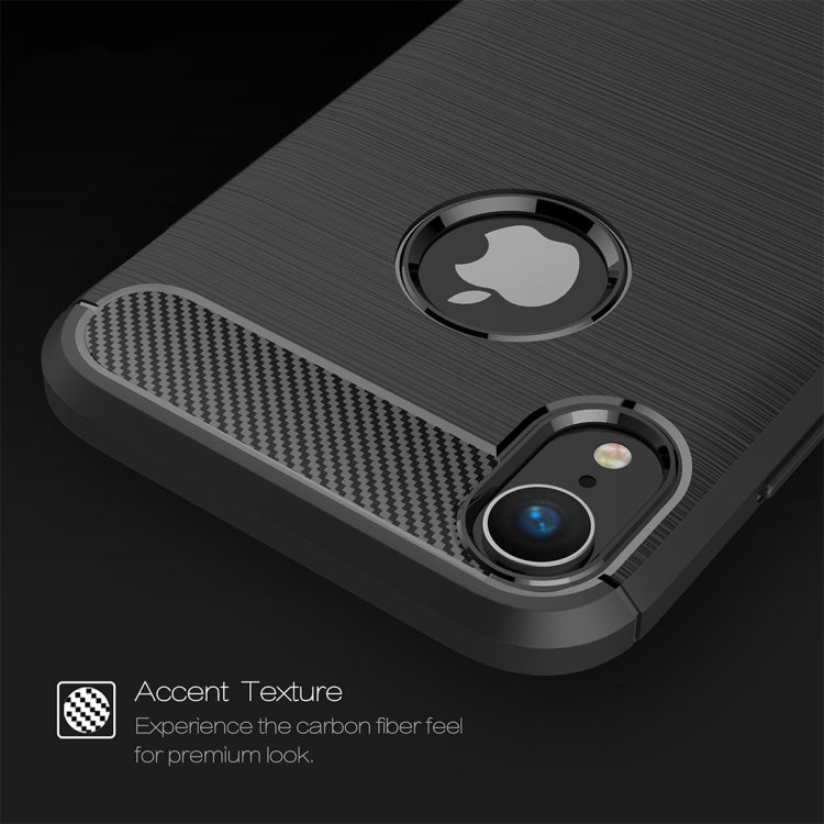 適用於iPhone XR 防滑拉絲碳纖維紋軟TPU保護殼