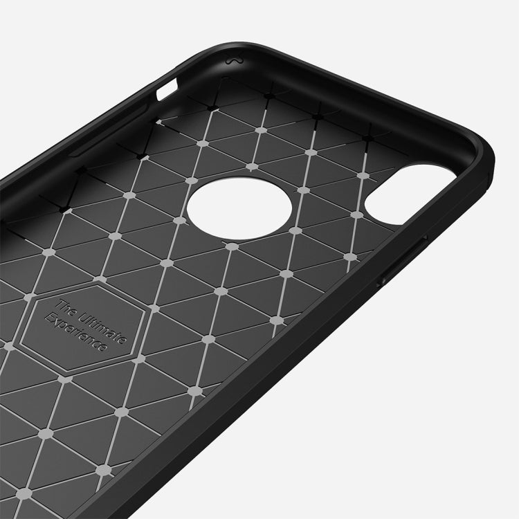 適用於iPhone XR 防滑拉絲碳纖維紋軟TPU保護殼
