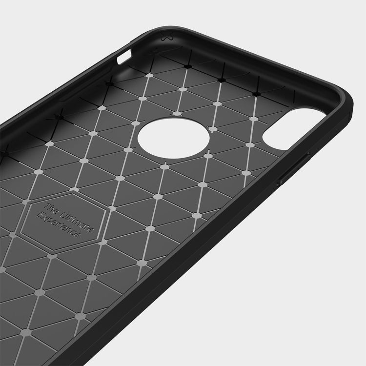適用於iPhone XS Max 防滑拉絲碳纖維紋軟TPU保護殼