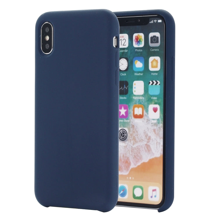 適用於iPhone XS Max   純色液態硅膠保護殼