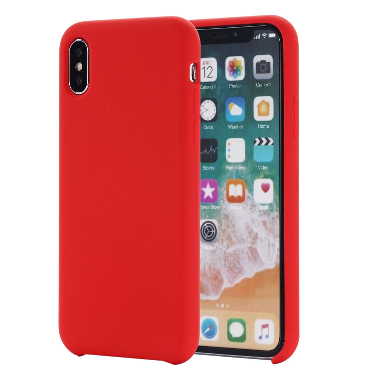 適用於iPhone XS Max   純色液態硅膠保護殼