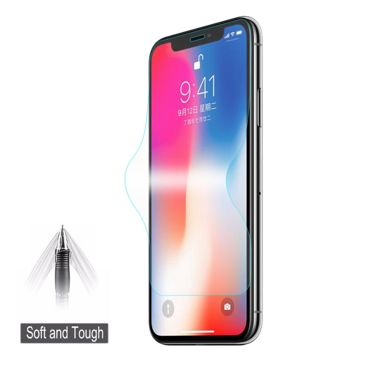 恩凱 草帽王子  適用於iPhone XS Max  6.5英寸 TPU+TPE+PET材質0.1mm 3D全屏保護軟膜 水凝膜