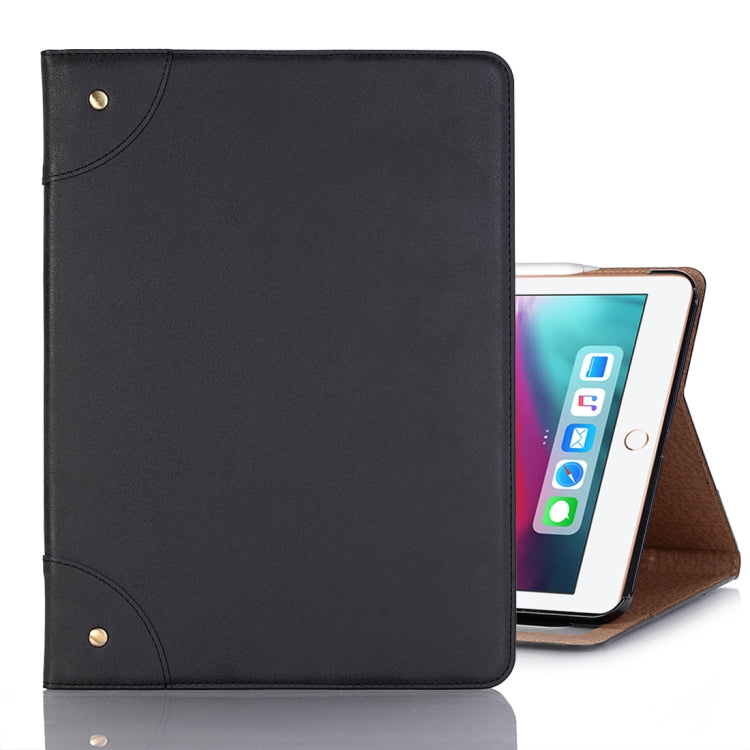 Retro Book Style Horizontal Flip PU Leather Case for iPad Air 13 2025 / 2024 / iPad Pro 12.9 inch (2018), with Holder & Card Slots & Wallet