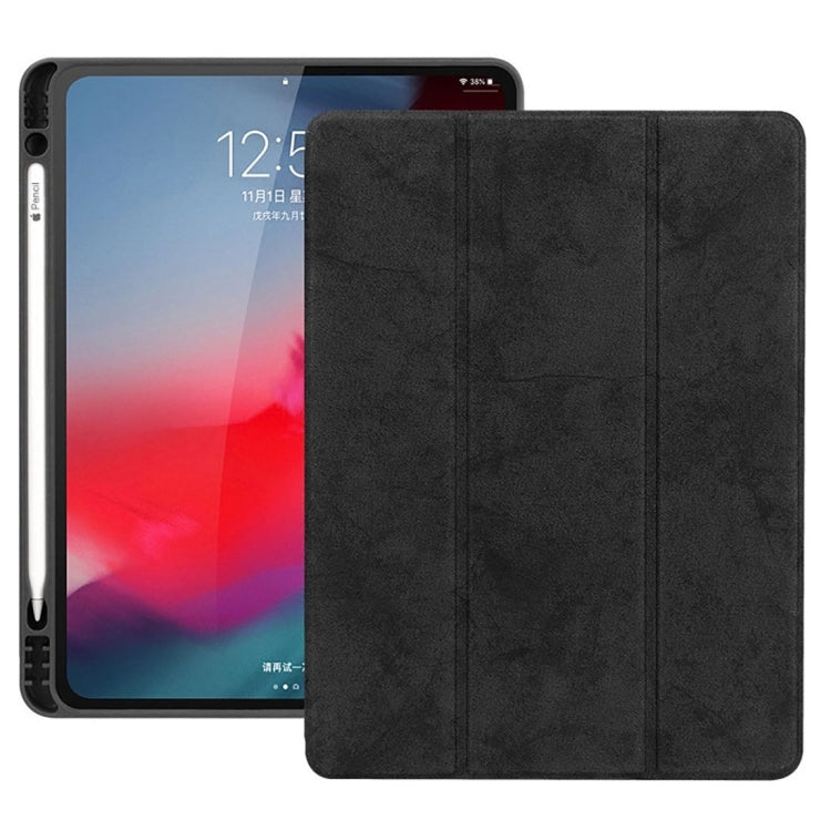 Horizontal Flip Leather Case with Pen Slot  Three-folding Holder & Wake-up / Sleep Function for iPad Air 13 2024 / 2025 / Pro 12.9 (2018)
